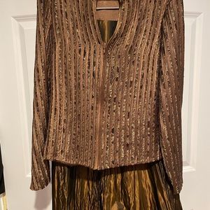 N0W $29 SUPER REDUCED SPECIAL Rich Copper Cartise Jacket & Skirt